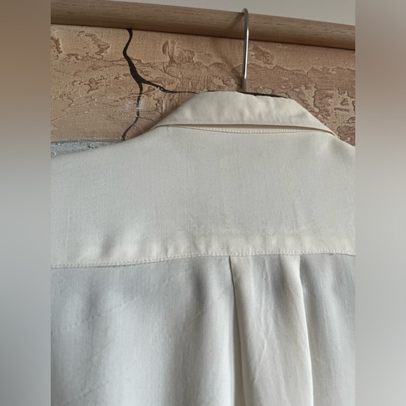 Times Seven Todd Oldham Vintage Button Embellished White Button-down Shirt - Picture 16 of 16